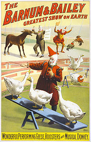 Cartaz de circo do início do século XX